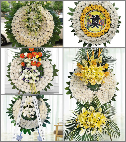 江苏常州武进区雪堰镇阖闾城村花圈速递